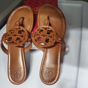 Tory Burch Miller Sandals in Vintage Vachetta